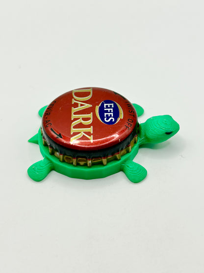 EFES Dark Beer - Bottle Cap Magnet Turtle Shell Shocked Art