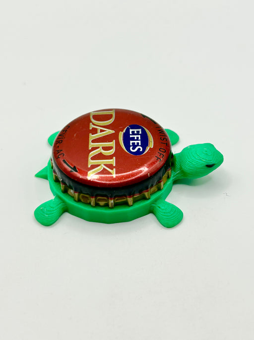 EFES Dark Beer - Bottle Cap Magnet Turtle Shell Shocked Art
