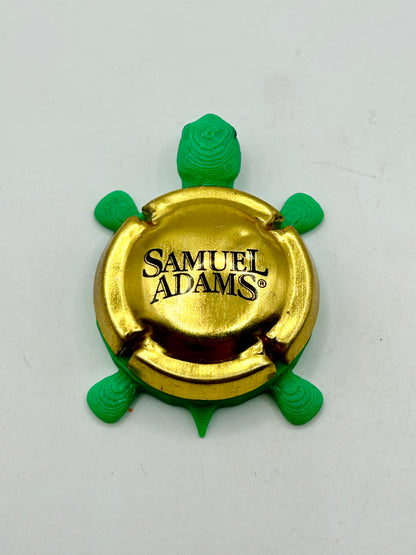 Samuel Adams Brewing (Cork Cage Cap) - Bottle Cap Magnet Turtle Shell Shocked Art