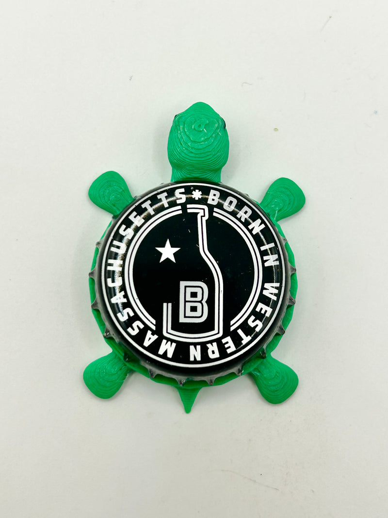 Brewmaster Jack Brewing - Bottle Cap Magnet Turtle Shell Shocked Art