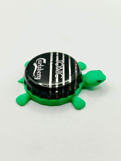 Carlsberg Tonic - Bottle Cap Magnet Turtle Shell Shocked Art