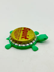 Squirt Soda - Bottle Cap Magnet Turtle Shell Shocked Art