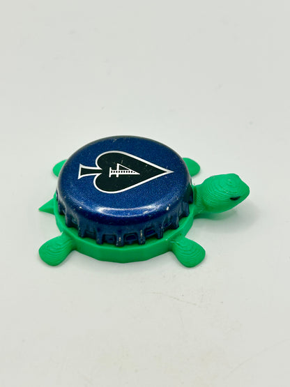Labatt 4 Spades Prohibition Series (Bourbon Barrel Ale) - Bottle Cap Magnet Turtle Shell Shocked Art