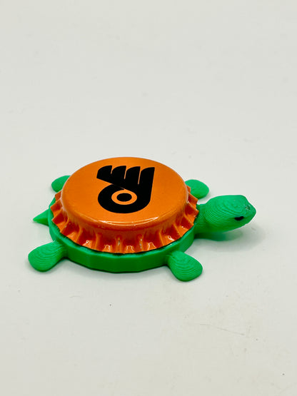 Philadelphia Flyers (Orange) - Bottle Cap Magnet Turtle Shell Shocked Art