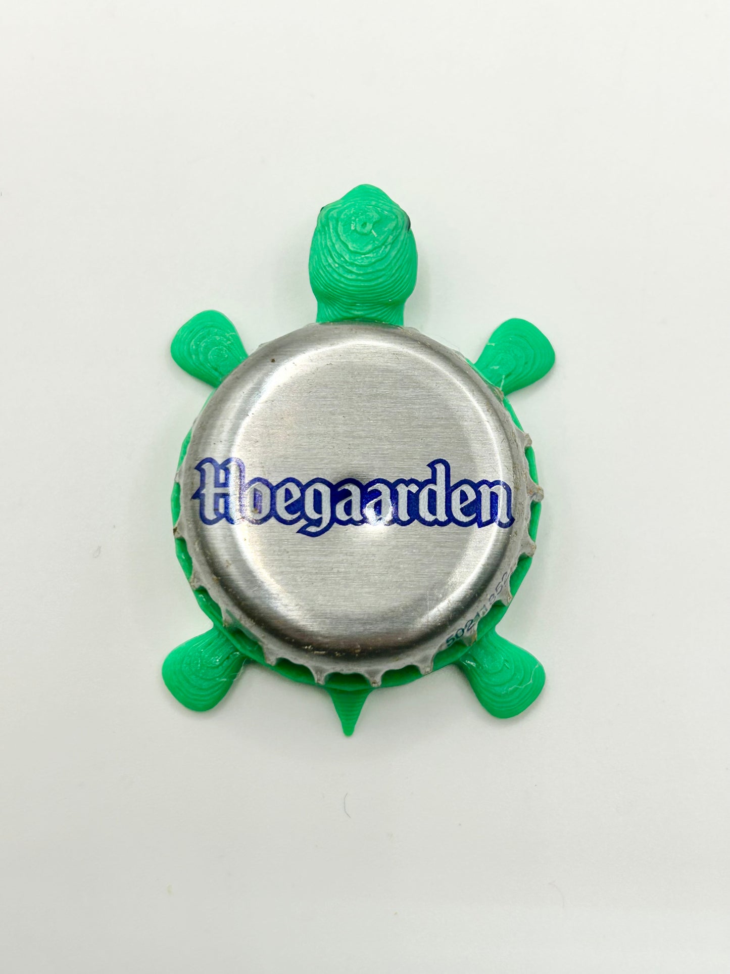 Hoegaarden (Silver) - Bottle Cap Magnet Turtle