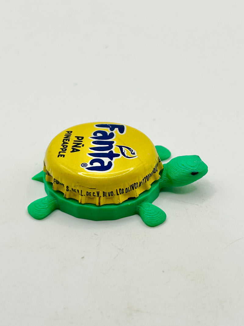 Fanta Pina Pineapple - Bottle Cap Magnet Turtle Shell Shocked Art