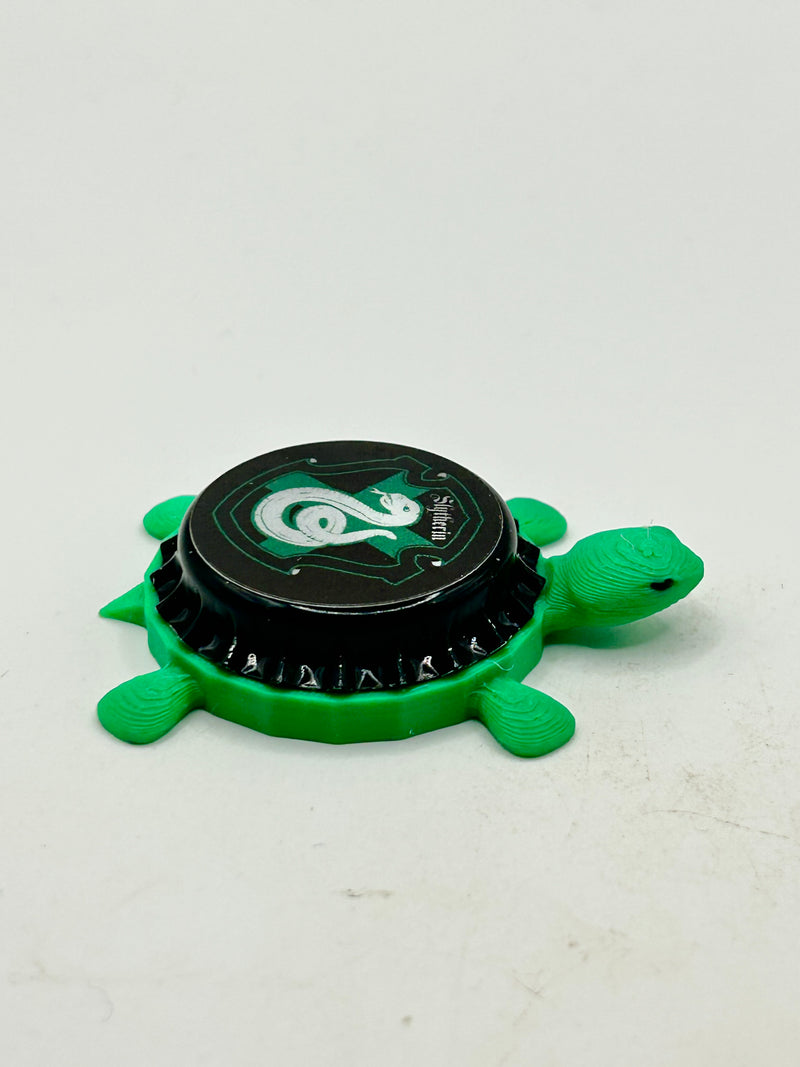 Slytherin - Bottle Cap Magnet Turtle Shell Shocked Art