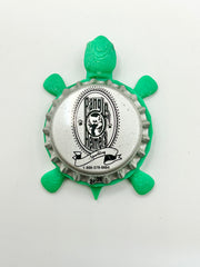 Pangle Heimers Sparkling - Bottle Cap Magnet Turtle Shell Shocked Art