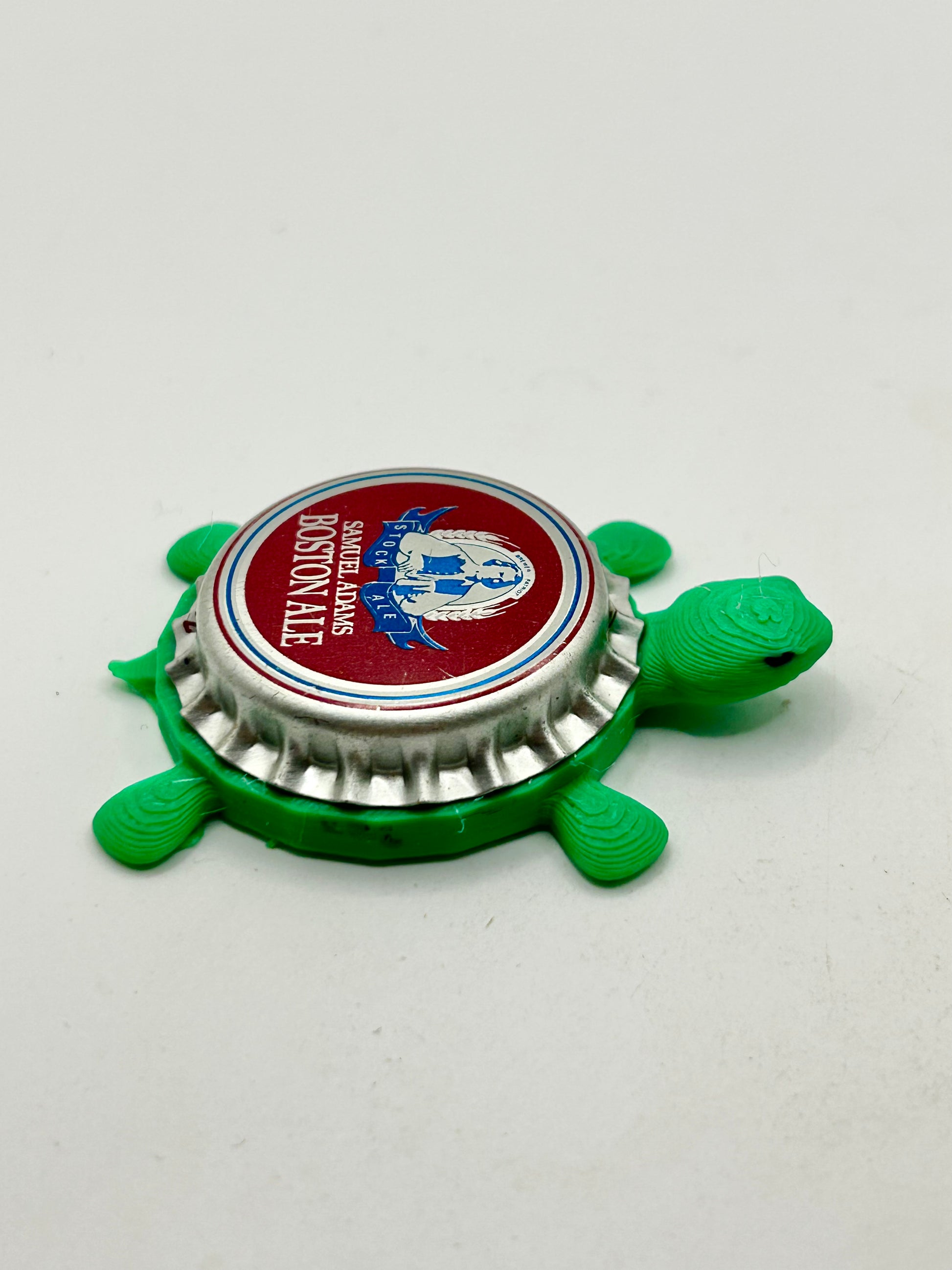 Samuel Adams Boston Ale (Vintage) - Bottle Cap Magnet Turtle Shell Shocked Art