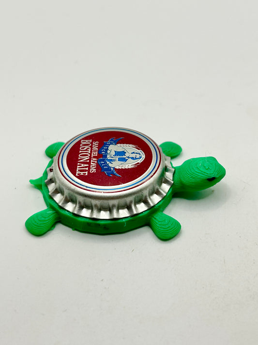 Samuel Adams Boston Ale (Vintage) - Bottle Cap Magnet Turtle Shell Shocked Art