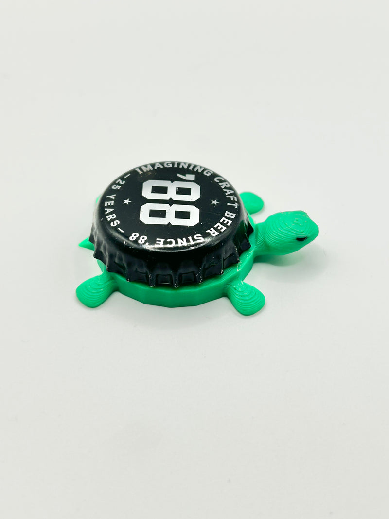Deschutes Brewery ‘88 (25 Year Anniversary) - Bottle Cap Magnet Turtle Shell Shocked Art