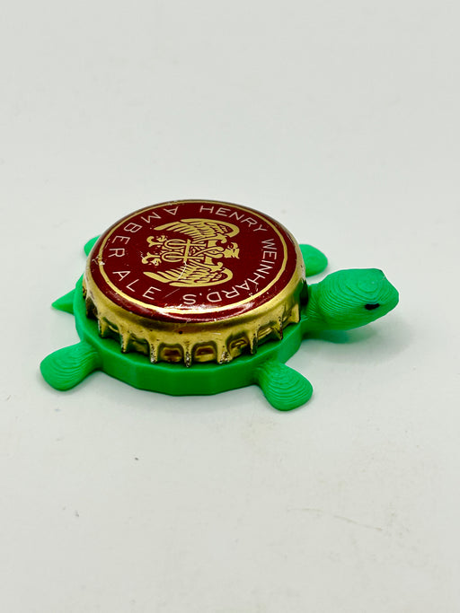 Henry Weinhard’s Amber Ale - Bottle Cap Magnet Turtle Shell Shocked Art