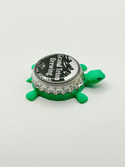 Grand Teton Brewing (Black and White) - Bottle Cap Magnet Turtle Shell Shocked Art