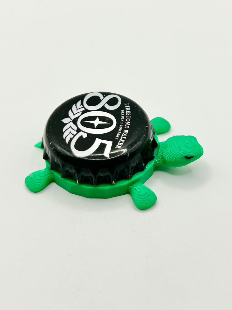 Firestone Walker Brewing (805) - Bottle Cap Magnet Turtle Shell Shocked Art