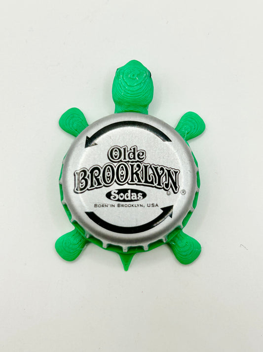 Olde Brooklyn Sodas - Bottle Cap Magnet Turtle