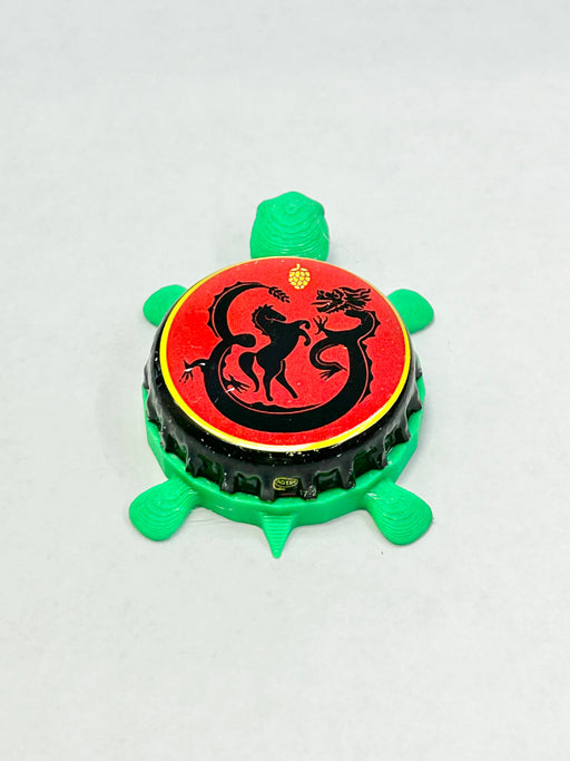Horse and Dragon - Bottle Cap Magnet Turtle Shell Shocked Art