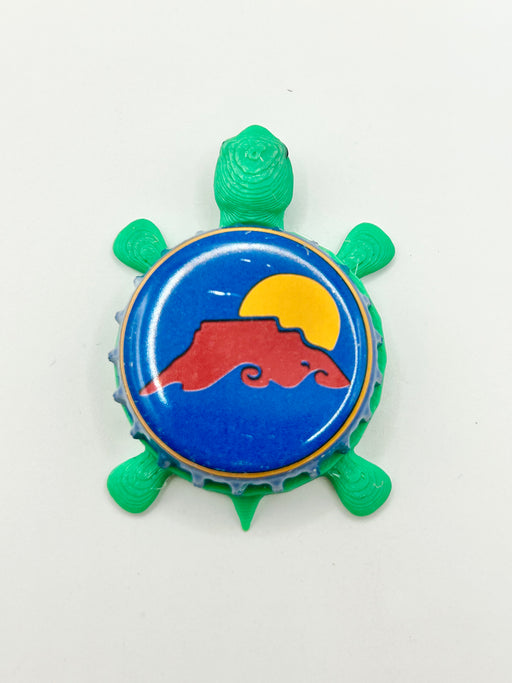 Kannah Creek Brewing - Bottle Cap Magnet Turtle Shell Shocked Art