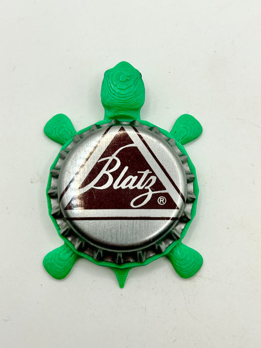 Blatz Beer (Vintage) - Bottle Cap Magnet Turtle Shell Shocked Art