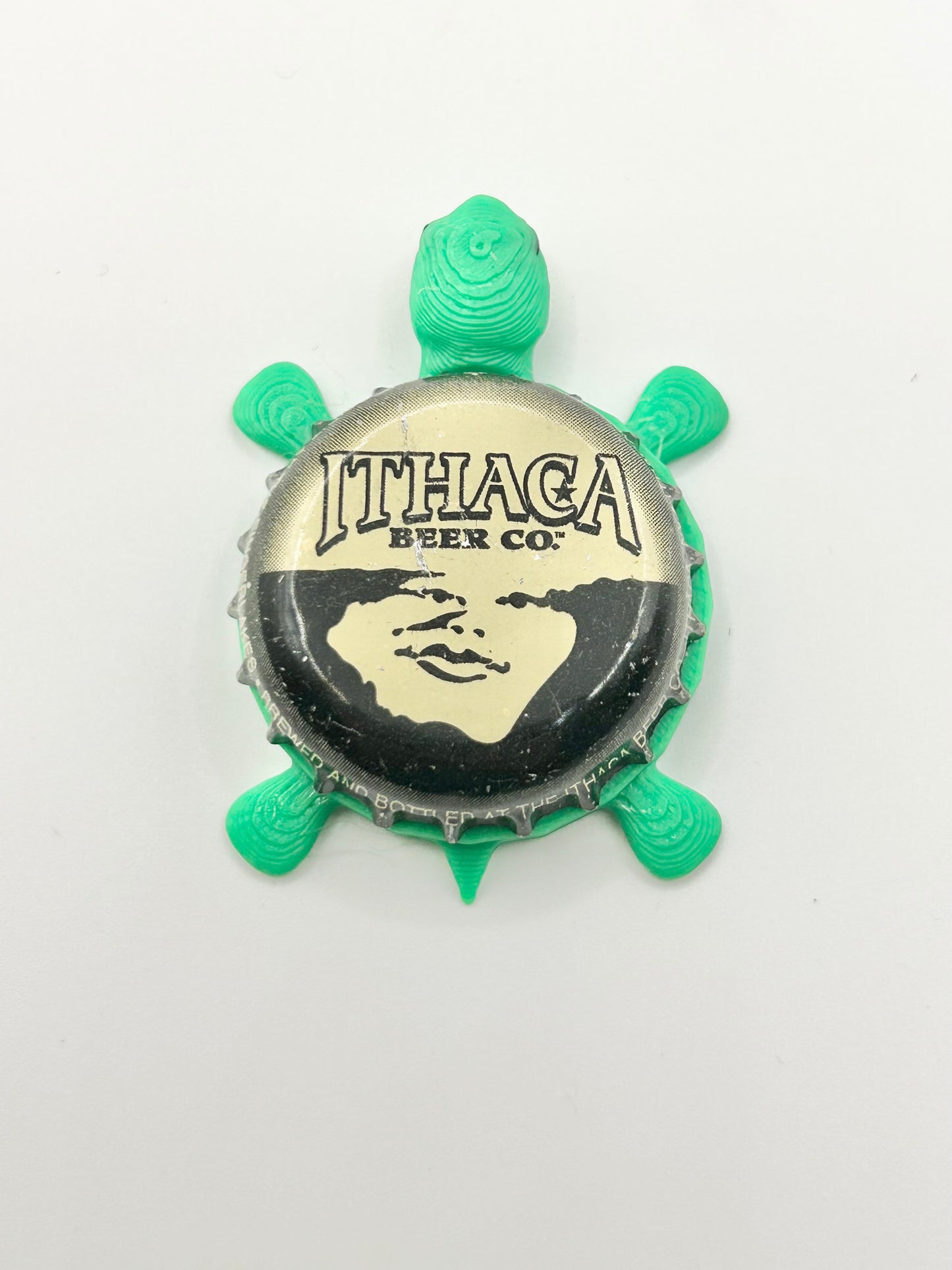 Ithaca Beer Co. (Vintage) - Bottle Cap Magnet Turtle