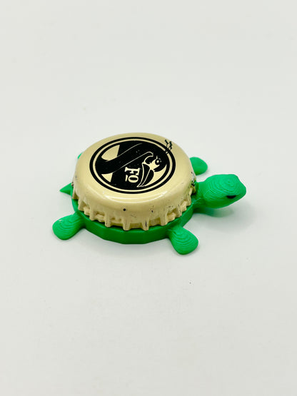 Fordham Brewing - Bottle Cap Magnet Turtle Shell Shocked Art