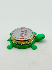 Carlsberg Imported Elephant Pilsner - Bottle Cap Magnet Turtle (Copy) Shell Shocked Art
