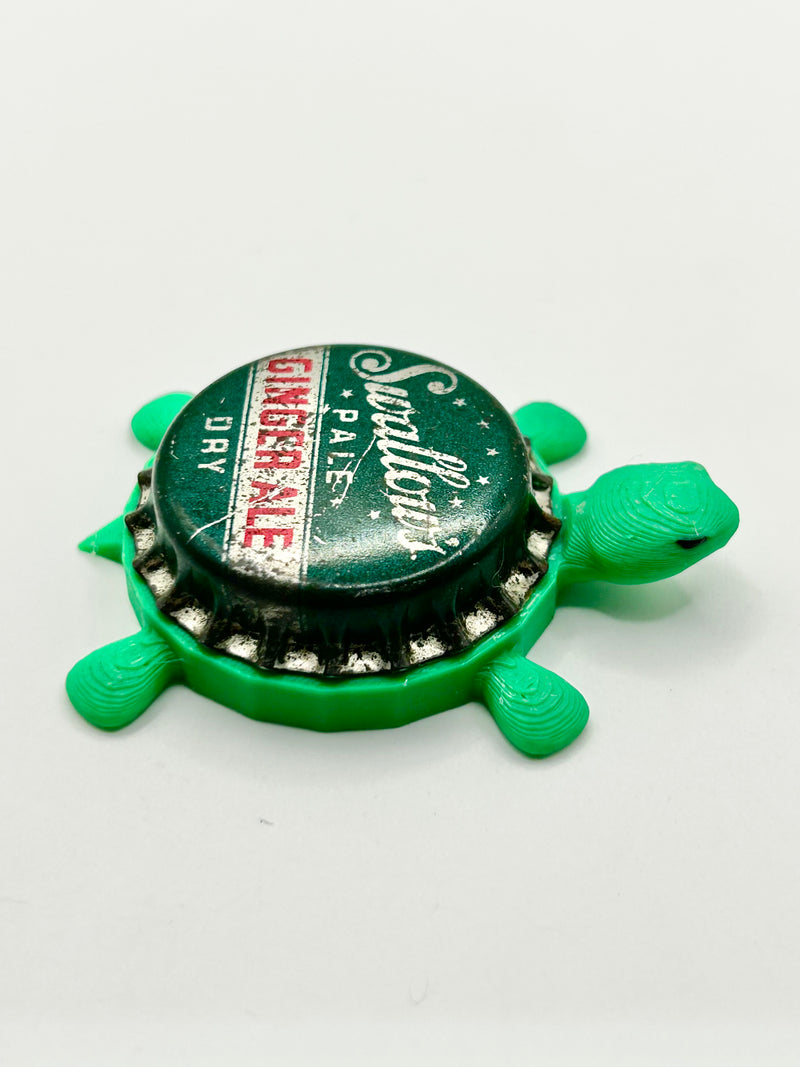 Swallow’s Ginger Ale Soda (Vintage) - Bottle Cap Magnet Turtle Shell Shocked Art