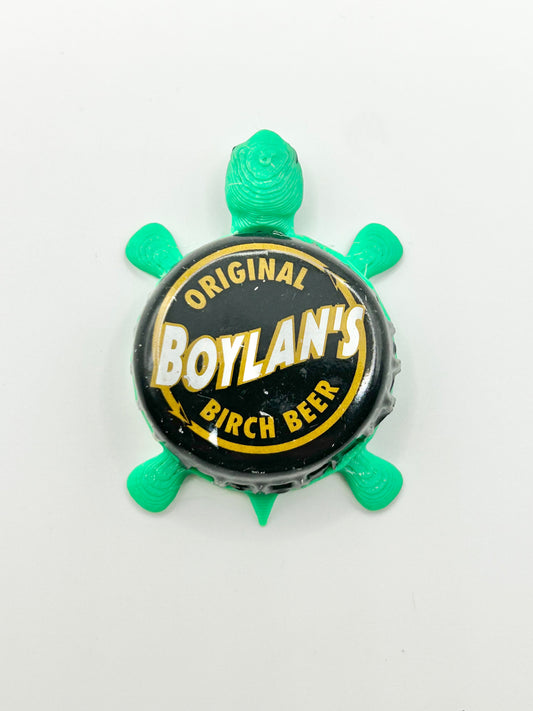 Boylan’s Birch Beer - Bottle Cap Magnet Turtle