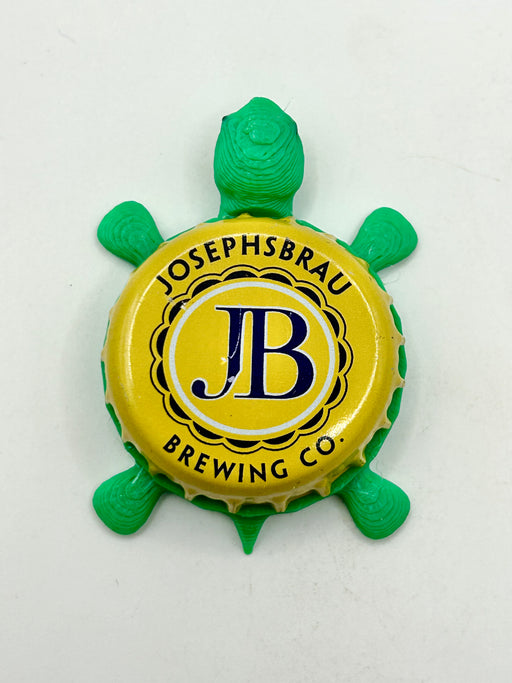 Josephsbrau Brewing (JB - Yellow) - Bottle Cap Magnet Turtle Shell Shocked Art