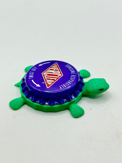 Everclear Brewing - Bottle Cap Magnet Turtle Shell Shocked Art