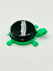 Ellicottville Brewing - Bottle Cap Magnet Turtle Shell Shocked Art