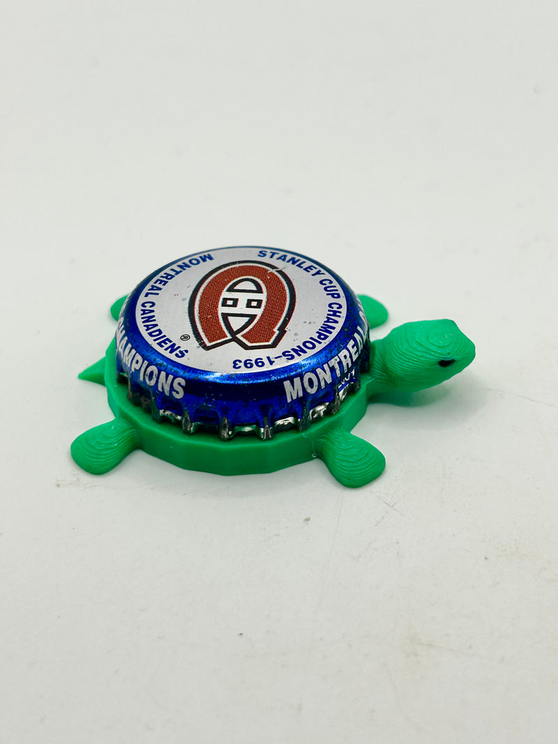 Montreal Canadiens Stanley Cup Champions (1993) - Bottle Cap Magnet Turtle Shell Shocked Art