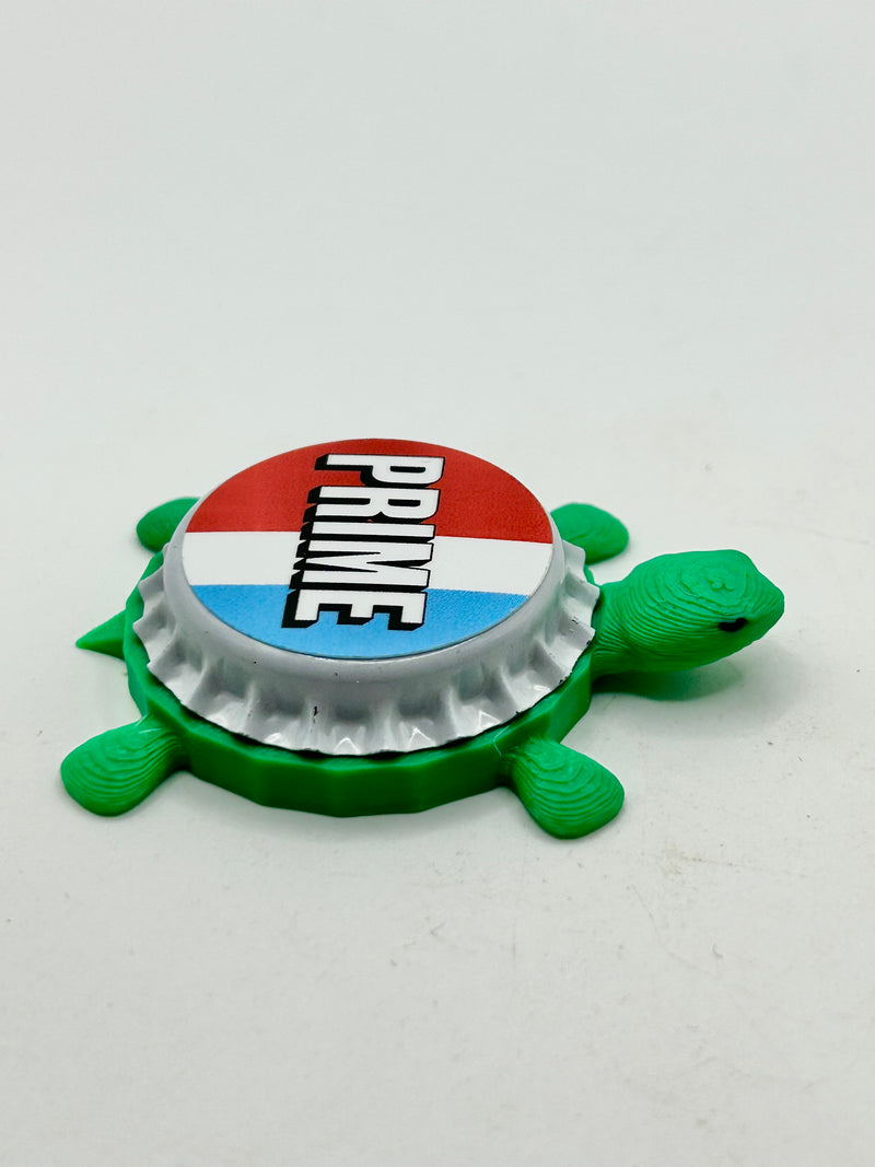 PRIME Drink - Bottle Cap Magnet Turtle