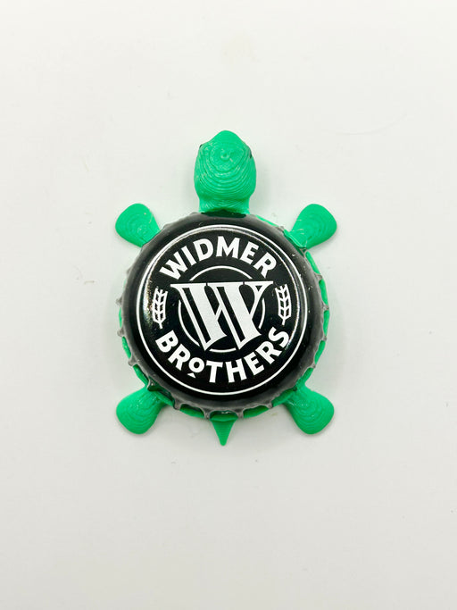 Widmer Brothers Brewing (Vintage Black & White) - Bottle Cap Magnet Turtle Shell Shocked Art