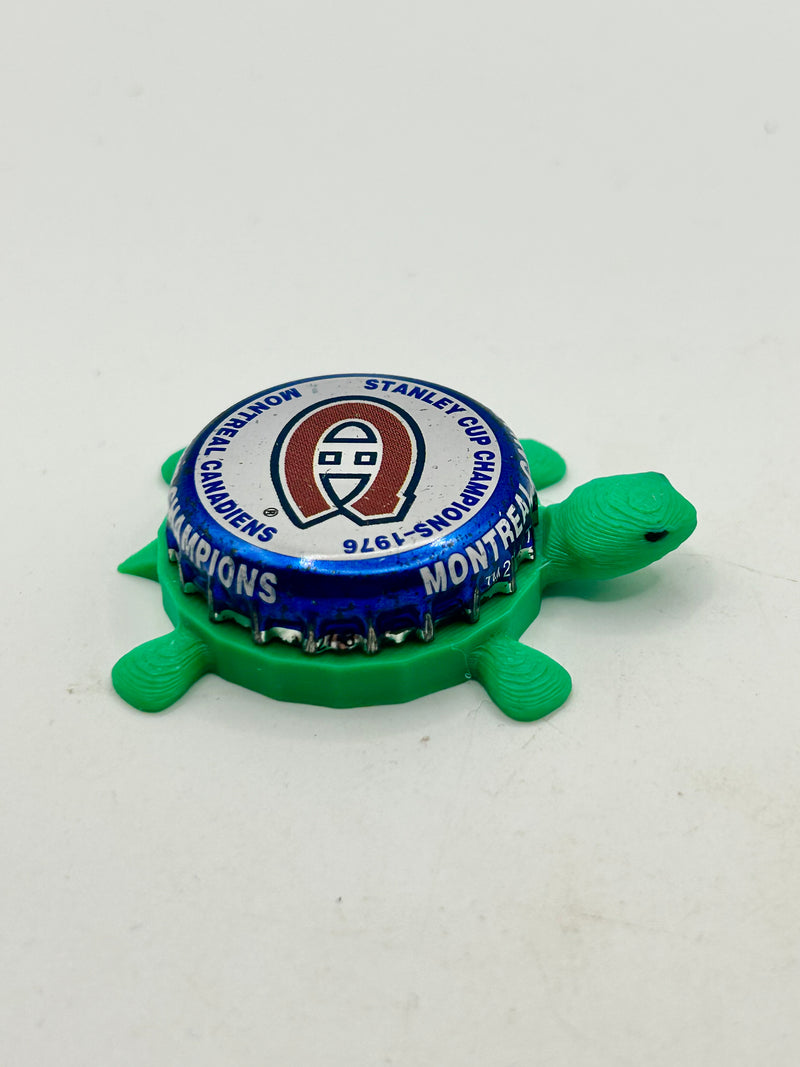 (Copy) Montreal Canadiens Stanley Cup Champions (1976) - Bottle Cap Magnet Turtle Shell Shocked Art