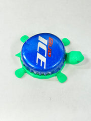 Bud Ice - Bottle Cap Magnet Turtle Shell Shocked Art