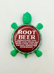 Root Beer (Text) - Bottle Cap Magnet Turtle Shell Shocked Art