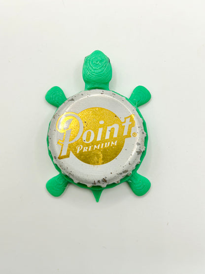 Point Premium - Bottle Cap Magnet Turtle Shell Shocked Art