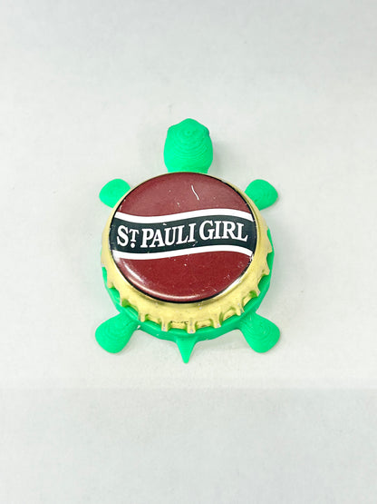 St Pauli Girl Special Dark (Brown) - Bottle Cap Magnet Turtle Shell Shocked Art
