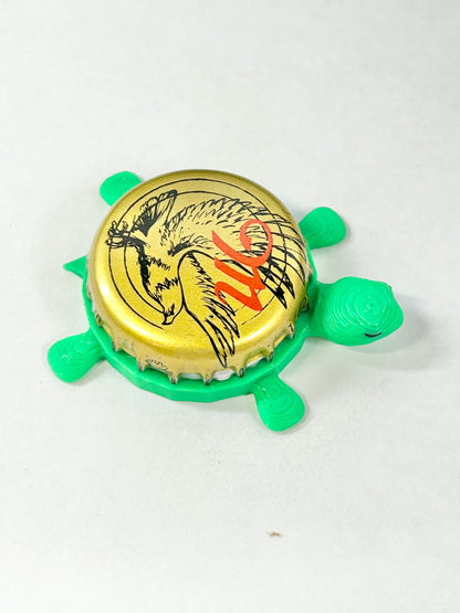 Miller Genuine Draft (Eagle) - Bottle Cap Magnet Turtle Shell Shocked Art