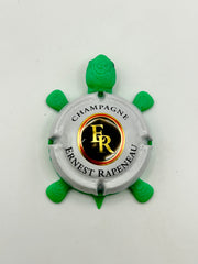 Ernest Rapeneau Champagne - Bottle Cap Magnet Turtle Shell Shocked Art
