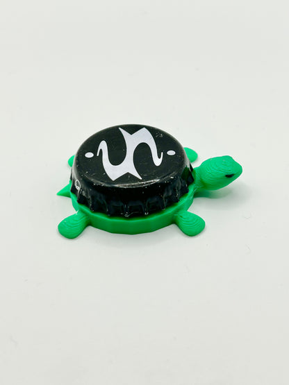 Switchback Brewing - Bottle Cap Magnet Turtle Shell Shocked Art
