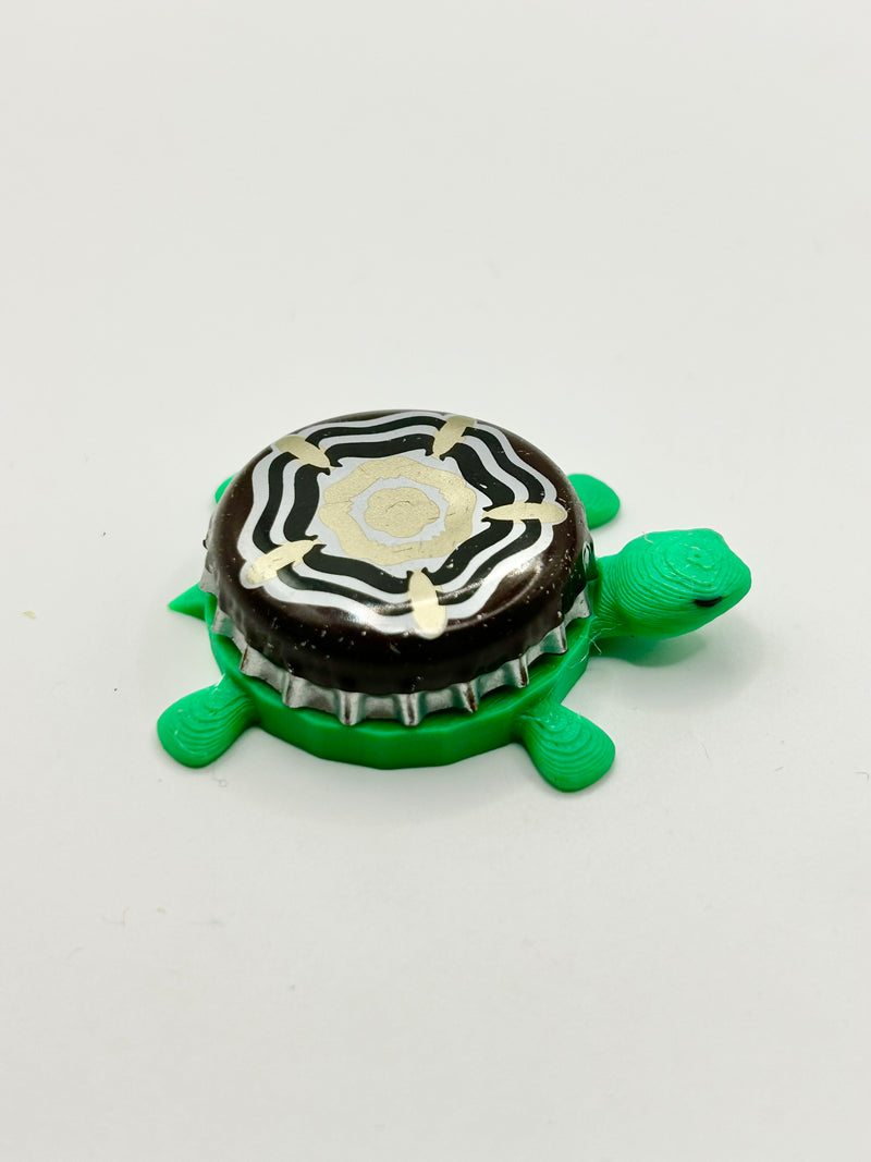 Samuel Smith Brewing (Brown) - Bottle Cap Magnet Turtle Shell Shocked Art