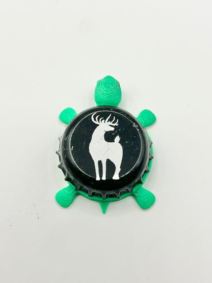 Old Dominion (Black) - Bottle Cap Magnet Turtle Shell Shocked Art