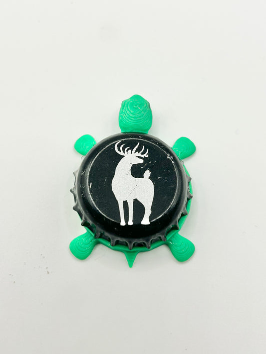 Old Dominion (Black) - Bottle Cap Magnet Turtle