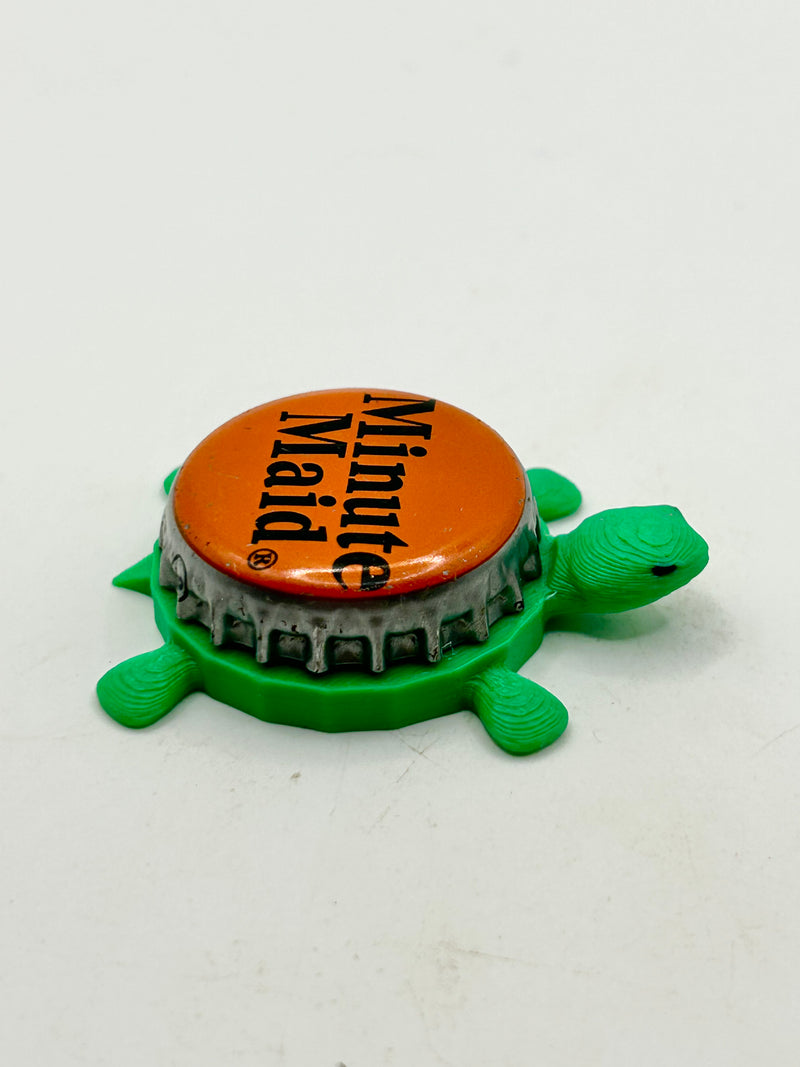 Minute Maid (Vintage) - Bottle Cap Magnet Turtle Shell Shocked Art