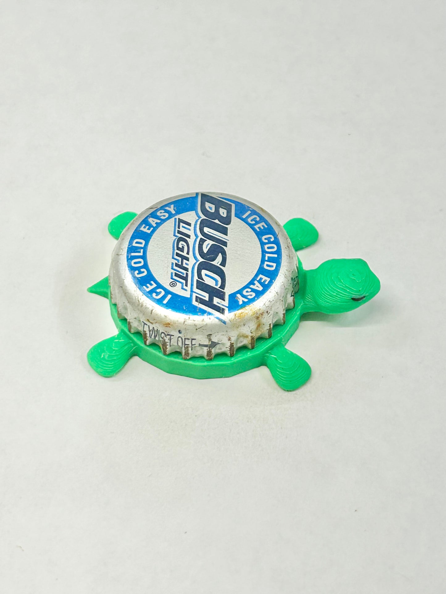 Busch Light (Blue Circle) - Bottle Cap Magnet Turtle