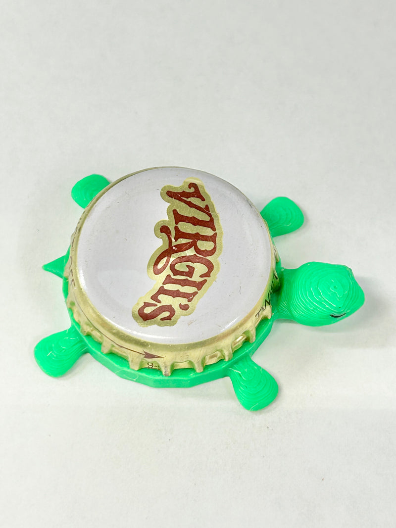 Virgil’s Soda - Bottle Cap Magnet Turtle Shell Shocked Art