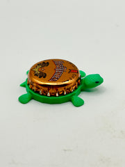 Michelob Hefeweizen - Bottle Cap Magnet Turtle (Copy) Shell Shocked Art