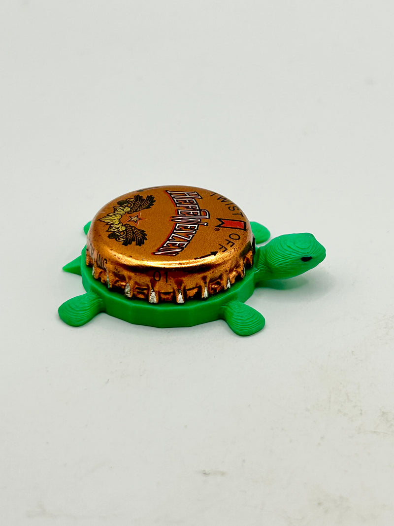 Michelob Hefeweizen - Bottle Cap Magnet Turtle (Copy) Shell Shocked Art