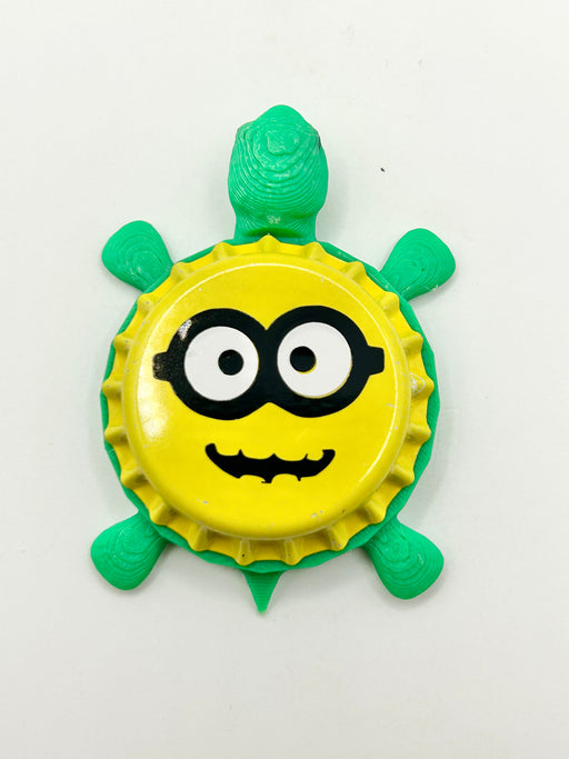 Minion Smiling - Bottle Cap Magnet Turtle Shell Shocked Art